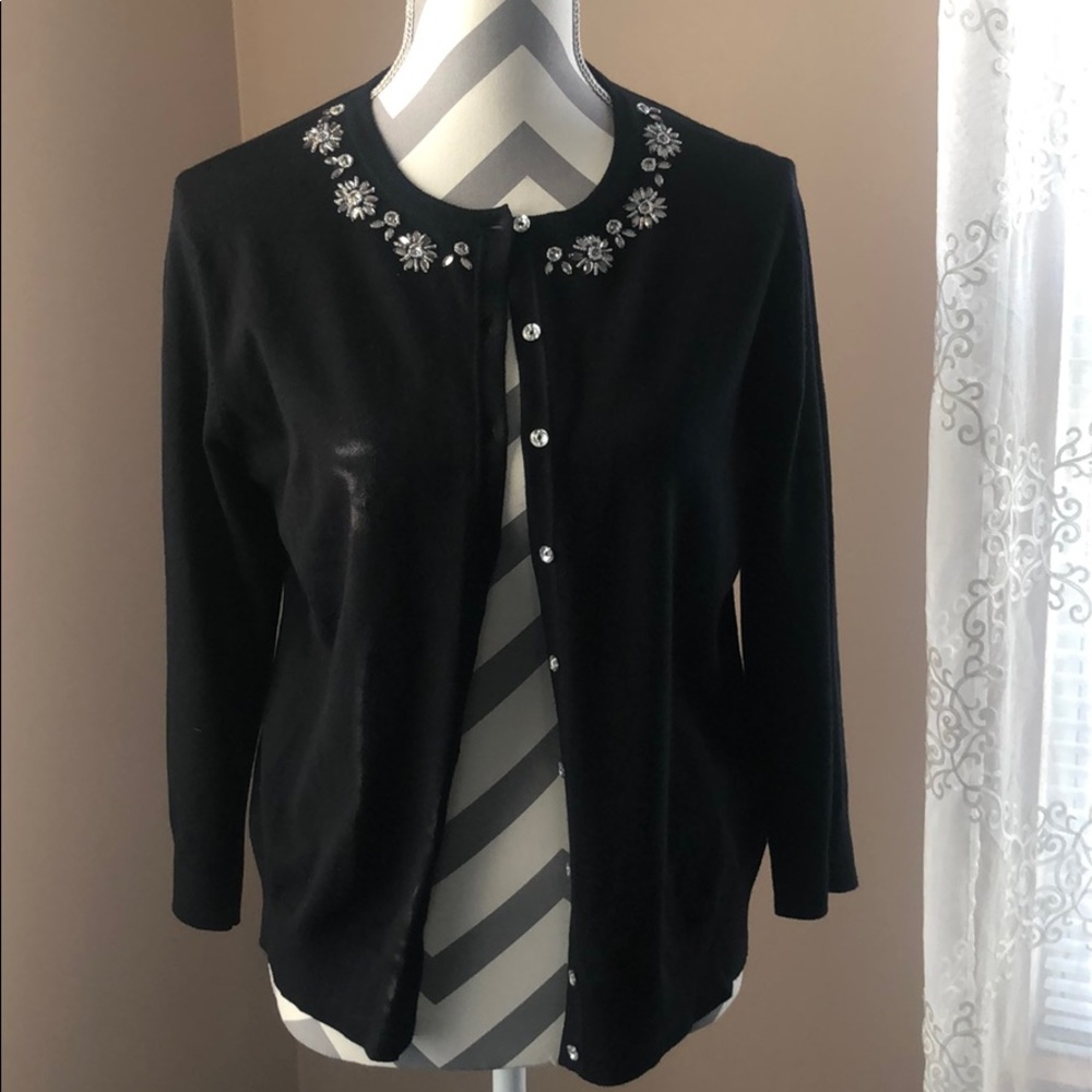 Cable & gauge cardigan